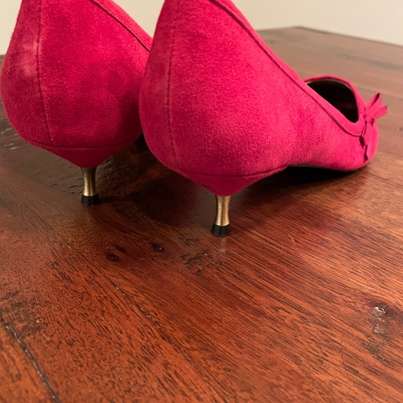 Pied Juste Suede Kitten Heel with Side Bow - Picture 7 of 7